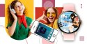 SMARTWATCH GIEWONT SUPERNOVA SMARTCALL GW330-4 BLACK SHINE/POWDER PINK