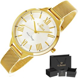 ZEGAREK DAMSKI G.ROSSI 10296B5-3D1 + BOX