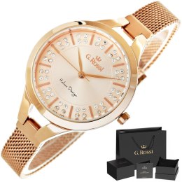 ZEGAREK DAMSKI G.ROSSI 12110B-4D2 + BOX