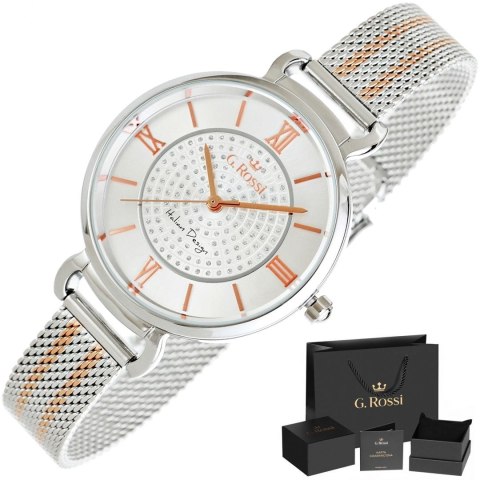 ZEGAREK DAMSKI G.ROSSI 12546B-3D2 + BOX ZEGAREK DAMSKI G.ROSSI 12546B-3D2 + BOX
