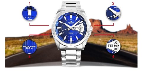 ZEGAREK MĘSKI CASIO EDIFICE EF-129D-2AVEF ZEGAREK MĘSKI CASIO EDIFICE EF-129D-2AVEF