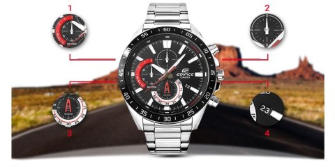 ZEGAREK MĘSKI CASIO EDIFICE EFV-620D-1A4VUEF 10 BAR ZEGAREK MĘSKI CASIO EDIFICE EFV-620D-1A4VUEF 10 BAR