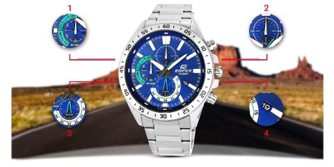ZEGAREK MĘSKI CASIO EDIFICE EFV-620D-2AVUEF ZEGAREK MĘSKI CASIO EDIFICE EFV-620D-2AVUEF
