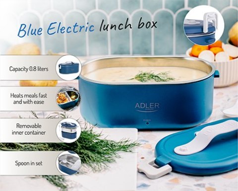 AD 4505 blue Pojemnik na żywność - podgrzewany - metalowy pojemnik AD 4505 blue Pojemnik na żywność - podgrzewany - metalowy pojemnik