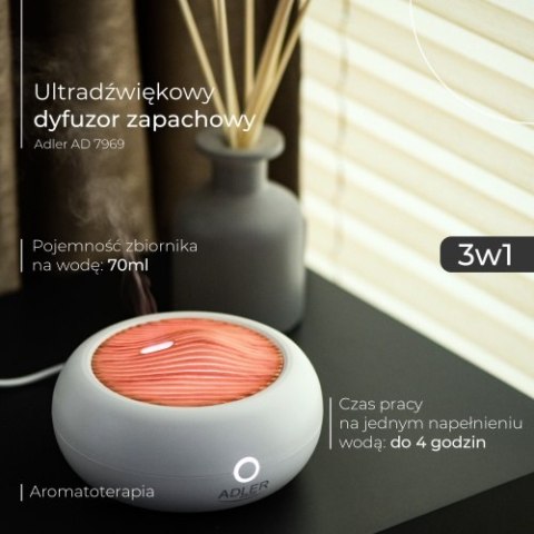 AD 7969 ULTRADŹWIĘKOWY DYFUZOR ZA PACHOWY USB 3W1 AD 7969 ULTRADŹWIĘKOWY DYFUZOR ZA PACHOWY USB 3W1