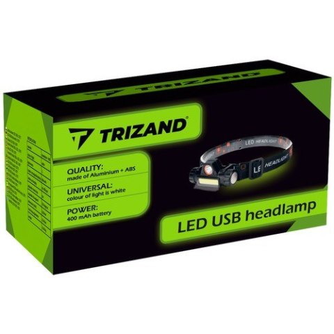 Latarka czołowa LED USB L18371 Latarka czołowa LED USB L18371
