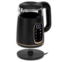 AD 1305 black gold Czajnik elektryczny szklany led z regulacją temperatury 1,7l