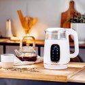 AD 1305 white gold Czajnik elektryczny szklany led z regulacją temperatury 1,7l