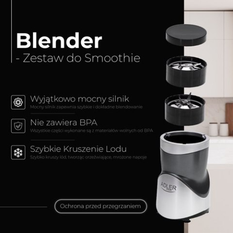 AD 4084 Blender - zestaw do smoothie AD 4084 Blender - zestaw do smoothie