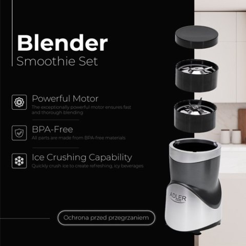 AD 4084 Blender - zestaw do smoothie AD 4084 Blender - zestaw do smoothie