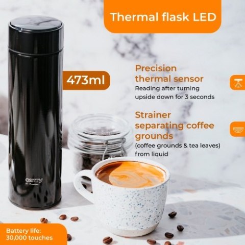 CR 4507BK TERMOS LED 473ML CZARNY CR 4507BK TERMOS LED 473ML CZARNY