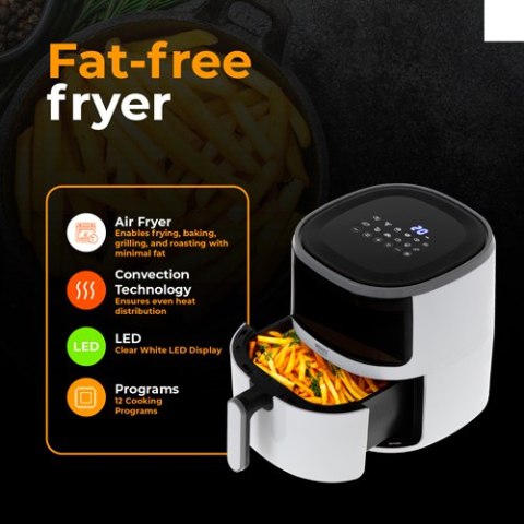 CR 6313 Frytkownica beztłuszczowa - 12 programów 5,0 l - airfryer CR 6313 Frytkownica beztłuszczowa - 12 programów 5,0 l - airfryer