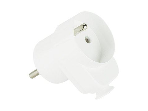 2382# Wtyczka wt-16g kątowa biała z gniazdem elektrycznym 2382# Wtyczka wt-16g kątowa biała z gniazdem elektrycznym