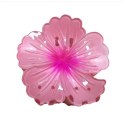 Spinka do włosów klamra XL kwiat HIBISKUS OMBRE róż 7,5 x 7,5cm SP384