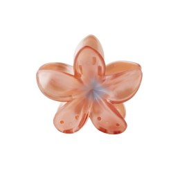 Spinka do włosów klamra XL kwiat OMBRE transparent pomarańcz 7,5 x 8cm SP397POM