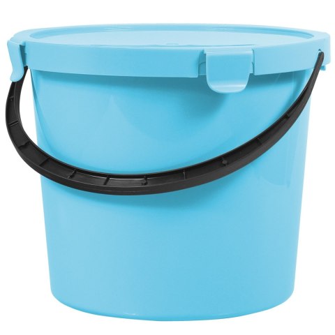 Wiadro z pokrywą Plast Team Berry 10L jasnoniebieskie Wiadro z pokrywą Plast Team Berry 10L jasnoniebieskie