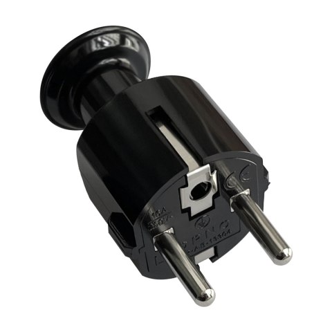 Wtyczka prosta Uni-Schuko 16A, 230V, czarna, 24 sztuki Wtyczka prosta Uni-Schuko 16A, 230V, czarna, 24 sztuki