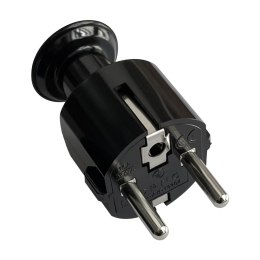 Wtyczka prosta Uni-Schuko 16A, 230V, czarna