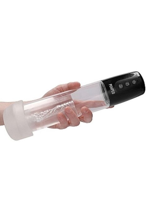 Automatic Cyber Pump with Masturbation Sleeve - Transparent Automatic Cyber Pump with Masturbation Sleeve - Transparent