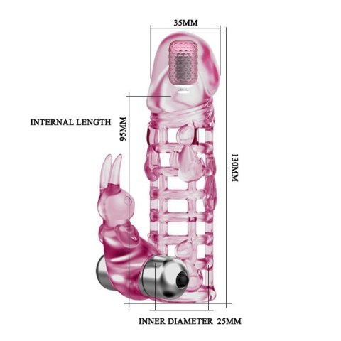BAILE - ULTIMATE LOVE SLEEVE, Vibration 10 vibration functions BAILE - ULTIMATE LOVE SLEEVE, Vibration 10 vibration functions