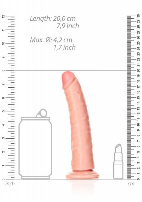 Slim Realistic Dildo with Suction Cup - 7""""/ 18 cm Slim Realistic Dildo with Suction Cup - 7""""/ 18 cm