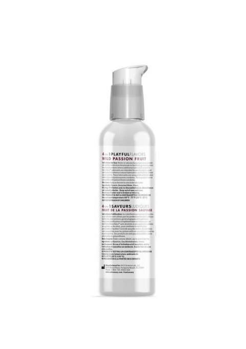 4 In 1 Lubricant with Wild Passion Fruit Flavor - 4 fl oz / 118 ml 4 In 1 Lubricant with Wild Passion Fruit Flavor - 4 fl oz / 118 ml