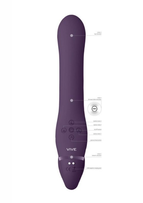 Ai - Dual Vibrating & Air Wave Tickler Strapless Strapon Ai - Dual Vibrating & Air Wave Tickler Strapless Strapon