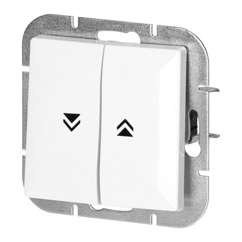 Łącznik roletowy p/t Pearl, 10A, 250V, WP-10P, biały Łącznik roletowy p/t Pearl, 10A, 250V, WP-10P, biały