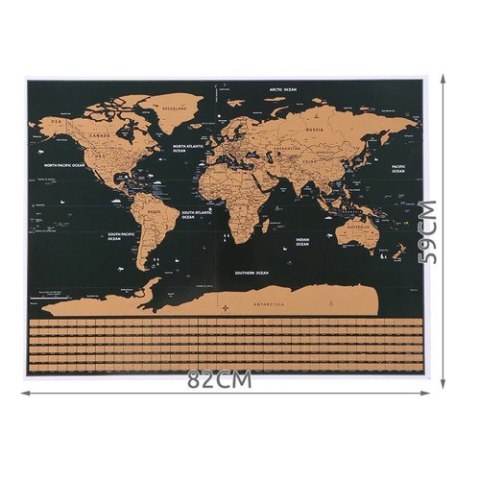 Mapa świata - zdrapka z flagami + akcesoria 23442 Mapa świata - zdrapka z flagami + akcesoria 23442