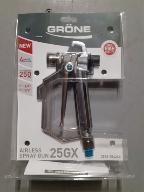 Pistolet malarski Gröne 25GX do agregatu malarskiego (na 4 palce) Pistolet malarski Gröne 25GX do agregatu malarskiego (na 4 palce)