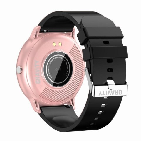 SMARTWATCH UNISEX GRAVITY GT1-2 PULSOMETR, WŁASNE TARCZE (sg015b) SMARTWATCH UNISEX GRAVITY GT1-2 PULSOMETR, WŁASNE TARCZE (sg015b)