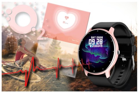 SMARTWATCH UNISEX GRAVITY GT1-2 PULSOMETR, WŁASNE TARCZE (sg015b) SMARTWATCH UNISEX GRAVITY GT1-2 PULSOMETR, WŁASNE TARCZE (sg015b)