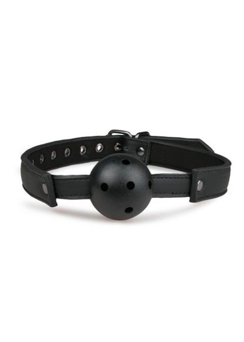 Knebel-Ball Gag With PVC Ball - Black Knebel-Ball Gag With PVC Ball - Black