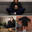 BLUZAIR BLUZA KOĆ HOODIE OVERSIZE POLSKA CZARNY