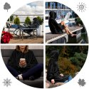 BLUZAIR BLUZA KOĆ HOODIE OVERSIZE POLSKA CZARNY