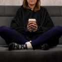 BLUZAIR BLUZA KOĆ HOODIE OVERSIZE POLSKA CZARNY