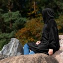 BLUZAIR BLUZA KOĆ HOODIE OVERSIZE POLSKA CZARNY