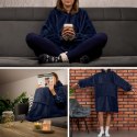 BLUZAIR BLUZA KOĆ Z KAPTUREM XXL CIEPŁA GRANAT 4W1