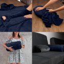 BLUZAIR BLUZA KOĆ Z KAPTUREM XXL CIEPŁA GRANAT 4W1