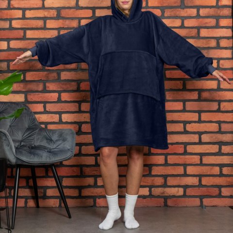 BLUZAIR BLUZA KOĆ Z KAPTUREM XXL CIEPŁA GRANAT 4W1 BLUZAIR BLUZA KOĆ Z KAPTUREM XXL CIEPŁA GRANAT 4W1
