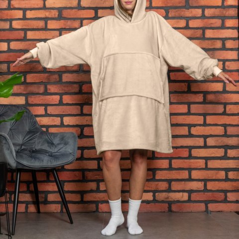 BLUZAIR KOĆO BLUZA OVERSIZE KAPTUREM BEŻOWA 4W1 BLUZAIR KOĆO BLUZA OVERSIZE KAPTUREM BEŻOWA 4W1