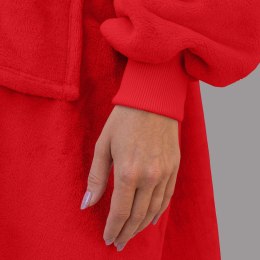 BLUZAIR KOĆO BLUZA OVERSIZE KAPTUREM CZERWONA 4W1