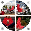 BLUZAIR KOĆO BLUZA OVERSIZE KAPTUREM CZERWONA 4W1