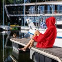 BLUZAIR KOĆO BLUZA OVERSIZE KAPTUREM CZERWONA 4W1