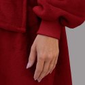 BLUZAIR KOĆO BLUZA OVERSIZE Z KAPTUREM BORDOWA 4W1