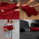 BLUZAIR KOĆO BLUZA OVERSIZE Z KAPTUREM BORDOWA 4W1