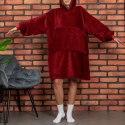 BLUZAIR KOĆO BLUZA OVERSIZE Z KAPTUREM BORDOWA 4W1