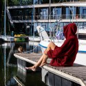BLUZAIR KOĆO BLUZA OVERSIZE Z KAPTUREM BORDOWA 4W1