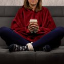 BLUZAIR KOĆO BLUZA OVERSIZE Z KAPTUREM BORDOWA 4W1