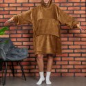 BLUZAIR KOĆO BLUZA OVERSIZE Z KAPTUREM TOFFEE 4W1